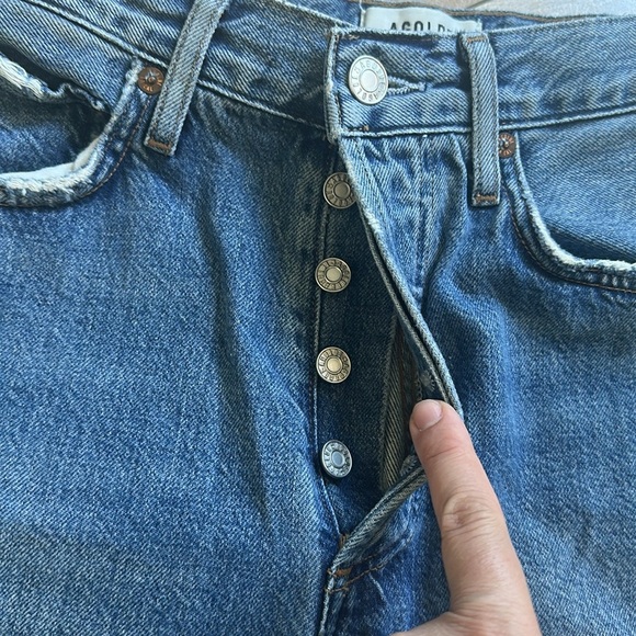 AGOLDE Riley Crop Jeans Silence Sz 25 - Picture 4 of 11